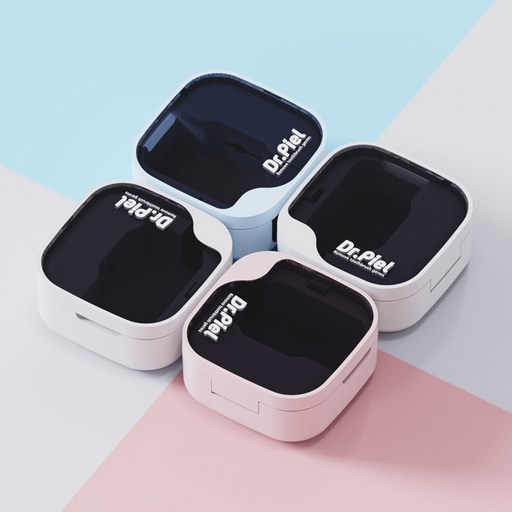 방수되는 칫솔 히팅건조 살균기 닥터피엘 올뉴큐빙 4개 IPX7 인증, 퓨어 화이트 2개베이비 핑크 2개