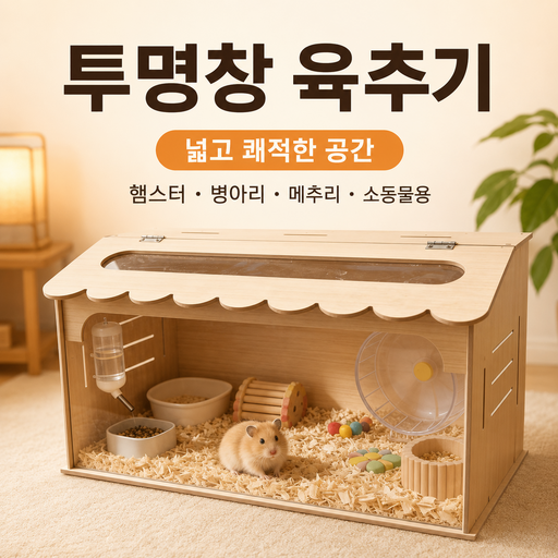 커버원 보온 관리 투명창 조립식 병아리 육추기 병아리 사육장 햄스터집 케이지