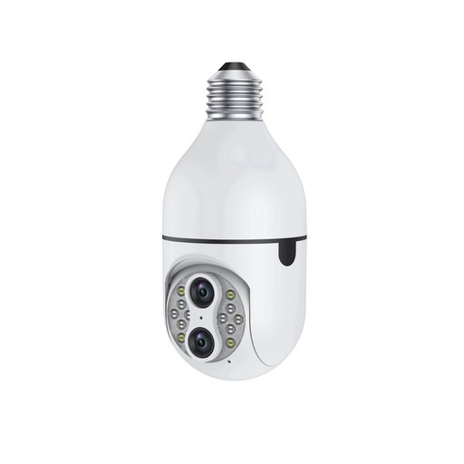 Ycc365plus 업그레이드 360도 WiFi 스마트 전구형 감시카메라 실내실외 사용