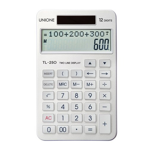 유니원 일반 수식 2줄 계산기 TL-250