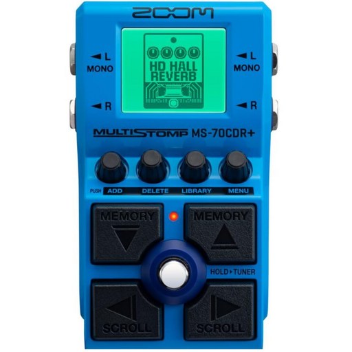 MS-70CDR Plus 149 ZOOM(줌) 공간계 멀티 스톰프 이펙트 탑재 기타베이스신디 대응