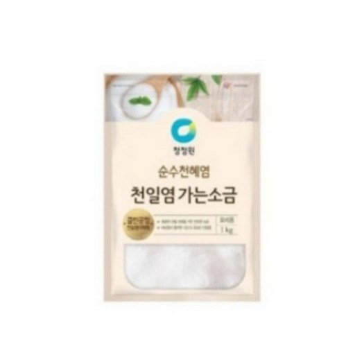 대상 청정원 천일염 가는 소금 1kg 1개