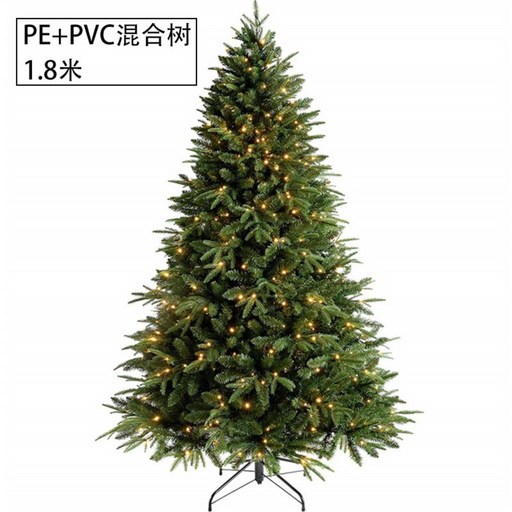 크리스마스트리 무장식트리 고급 소중대형 트리나무 가정용 1.5m 대형 1.82.1m 발광, 1.8미터