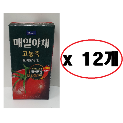 매일야채 고농축 토마토의 힘, 125ml, 24개