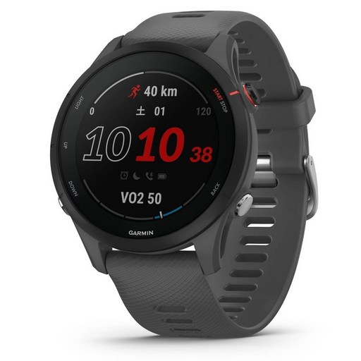 가민GARMIN Forerunner 255 러닝 워치 Slate Grey 일본 정규품 밴드 사이즈 22 mm