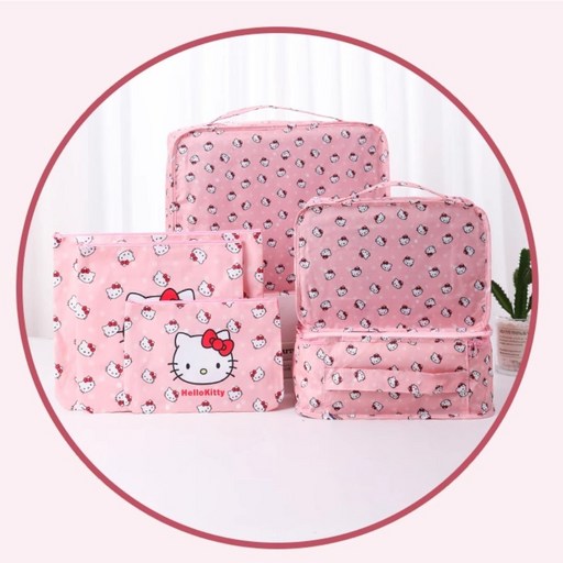 sanrio 산리오 여행용 캐리어 정리 보관 파우치 6종 세트 정리백