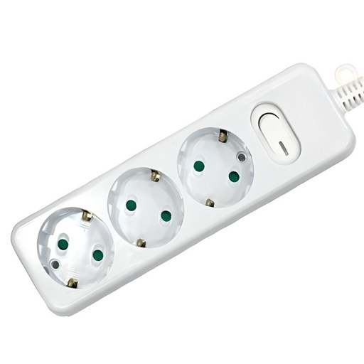 다조아 안전 스위치 멀티탭 3구 전자기기 안전하게 보호하기