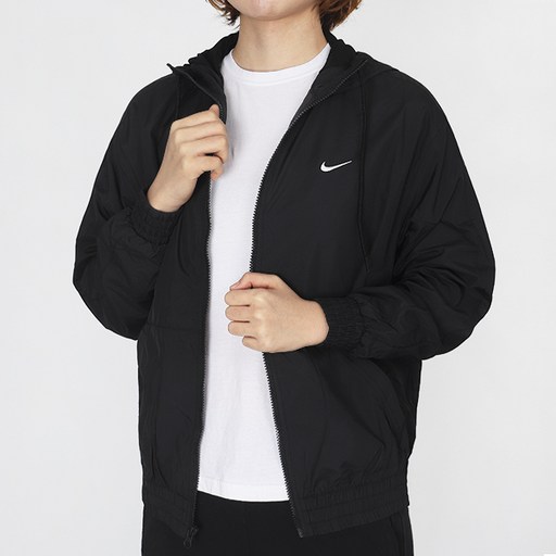 나이키 W 여성 클래식 우븐 바람막이 루즈 UV 프로텍션 후드재킷
