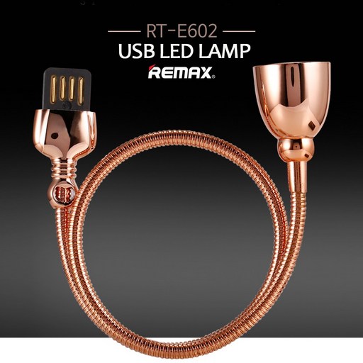 REMAX 초소형 고휘도 USB LED램프 독서등, 야간 작업등, USB LED LAMP(RT-E602):실버