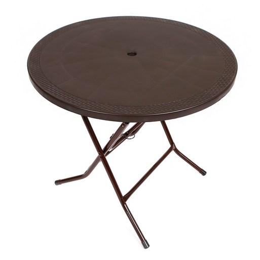 지오리빙 창신 라탄 플라스틱 접이식 테이블 편의점 포장마차 야외용