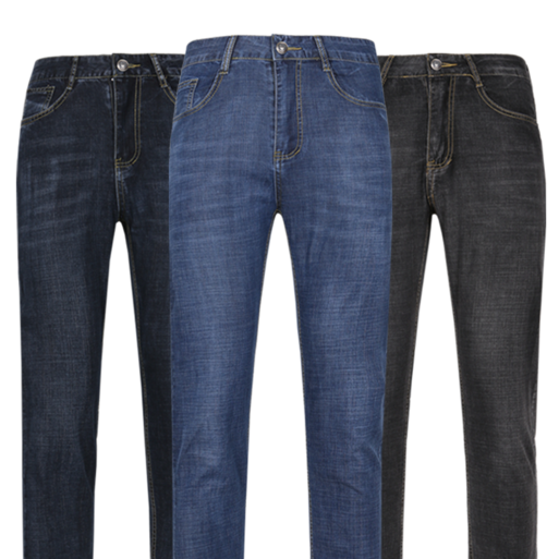 늑대와여우 11 원플러스원 여름 스판청바지 청작업복바지 아이스진 쿨 흑청