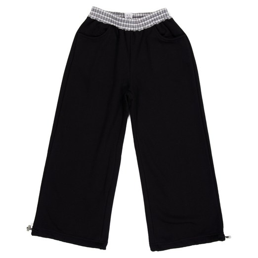 에스엠투 주니어용 체크 와이드 팬츠