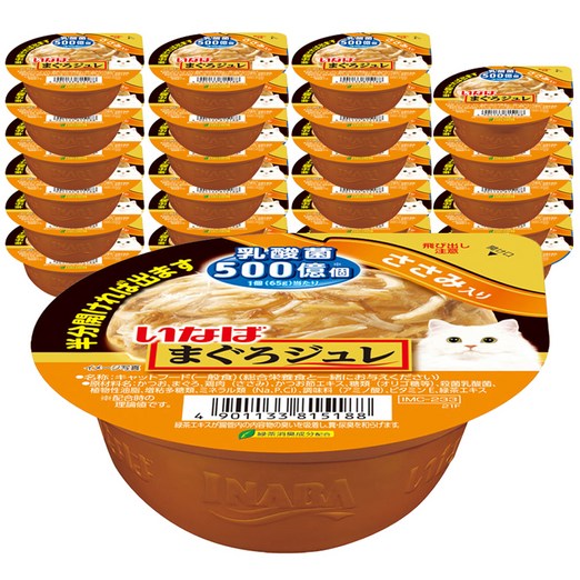 이나바 마구로쥬레 참치 유산균 65g 고양이간식, 닭가슴살, 65g, 24개