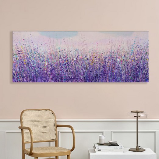 풍경 추상화 와이드 화사한 꽃그림 거실 카페 인테리어 대형 캔버스액자 15종 915 집들이 선물 벽장식소품 꽃
