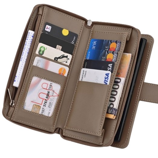 스페치 지퍼 지갑 카드 수납 가죽 다이어리 스트랩 케이스 휴대폰 갤럭시노트9 SMN960N