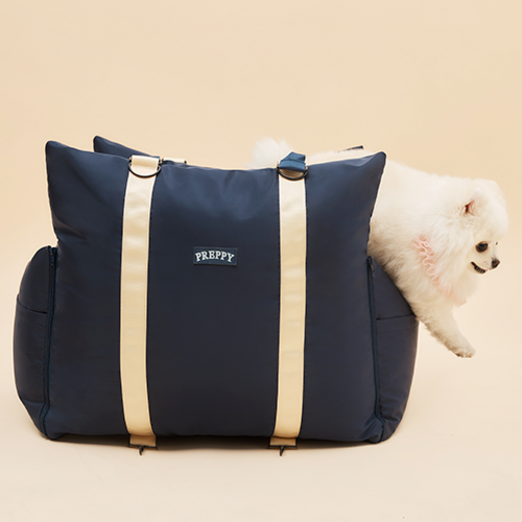 프레피펫 프리미엄 강아지 애견 방수카시트 L, 네이비, 1개