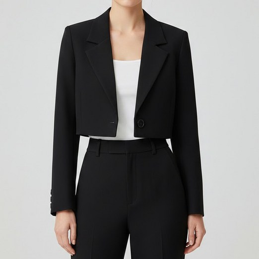더그랜 여성 테일러드 자켓 기본핏 크롭핏 봄 가을 간절기 정장 재킷 오피스룩