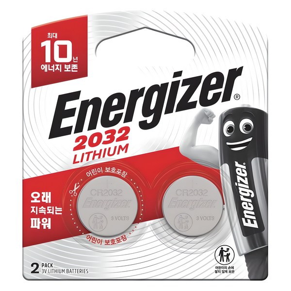 에너자이저 리튬 코인 건전지 CR2032 이미지