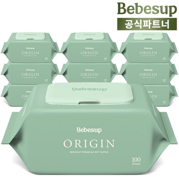 베베숲 유아용 오리진 물티슈 캡형 이미지