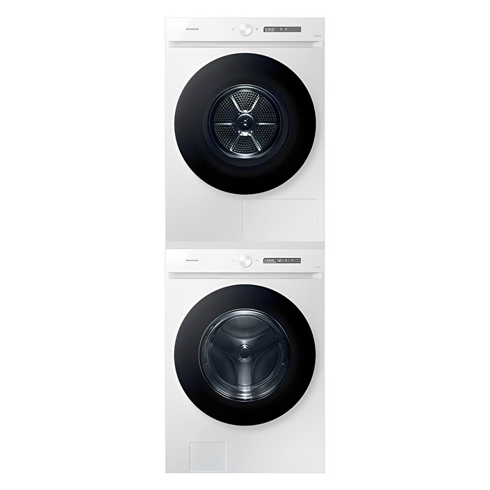 삼성전자 비스포크 그랑데 AI 세탁기 WF24CB8650BW + 건조기 DV17CB6600BW 24kg + 17kg 직렬설치키트 방문설치