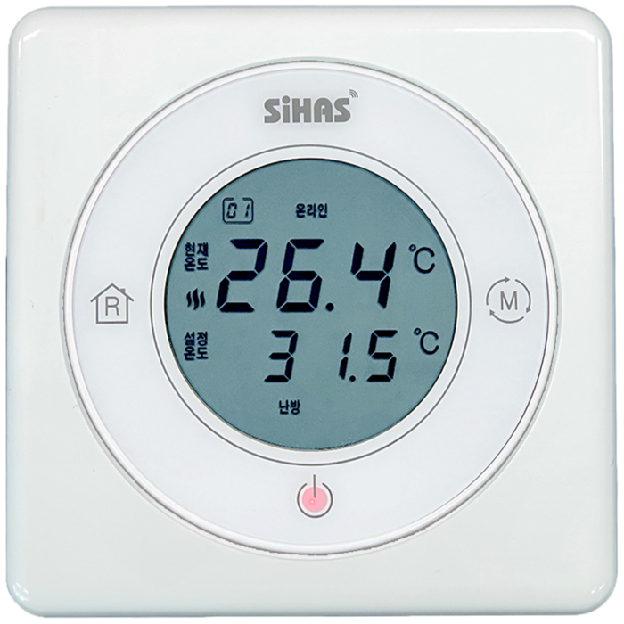 시하스 원형 IoT 온도조절기 HQM300WC