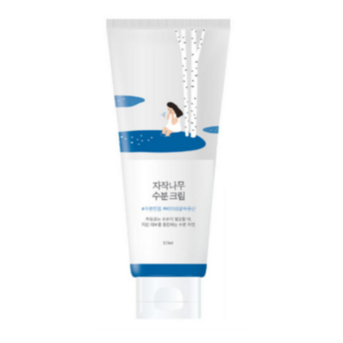 [단독대용량] 라운드랩 자작나무 수분 크림 120ml 기획 (+수분패드 4매)