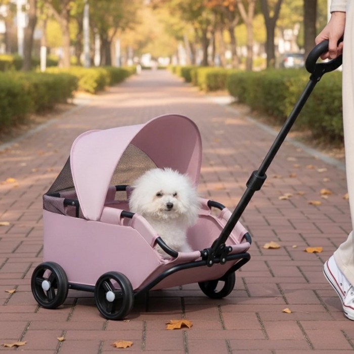 Tinduo 소형 카트 강아지 고양이 접이식 아웃도어
