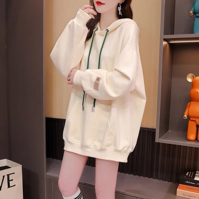 틱톡 퀄리티/순면왁싱/백넥/오버핏미디엄후드 디자인감 맨투맨