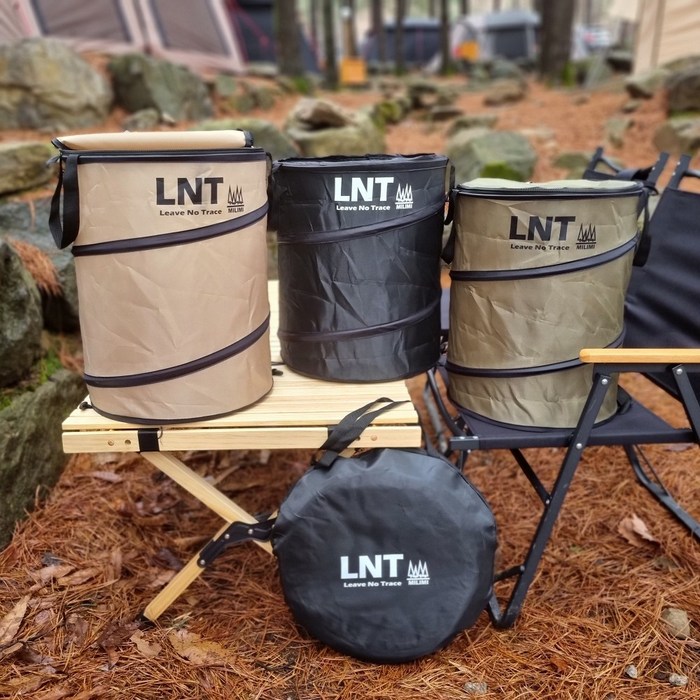 LNT 캠핑 팝업 쓰레기통 접이식 휴지통 폴딩 바스켓 트래쉬백 3종