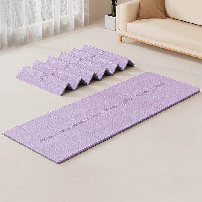Annisely 요가매트 홈트 접이식 6mm, 1개, 퍼플