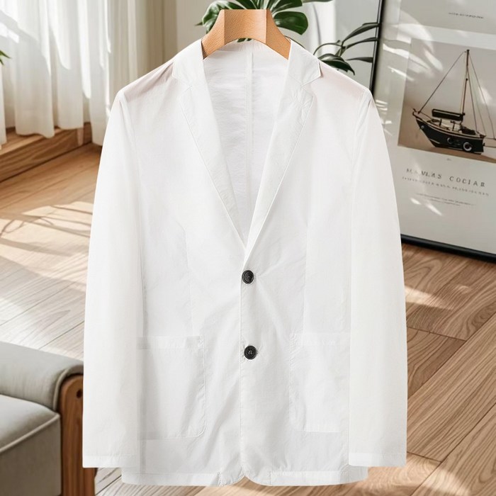봄여름 남성 캐주얼 정장자켓 블레이져 아우터 카라넥 경량 싱글 재킷
