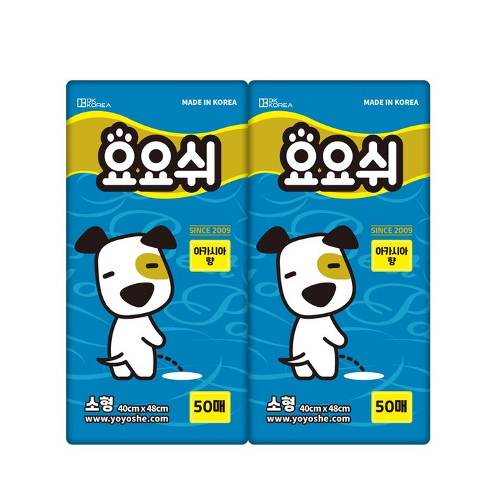 요요쉬 배변패드 소형 (40X48cm) 스카이 아카시아향 50매
