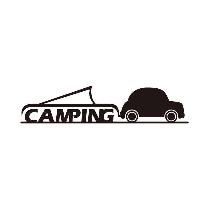 카라반 대형스티커 캠핑 로고 차량용 스티커
