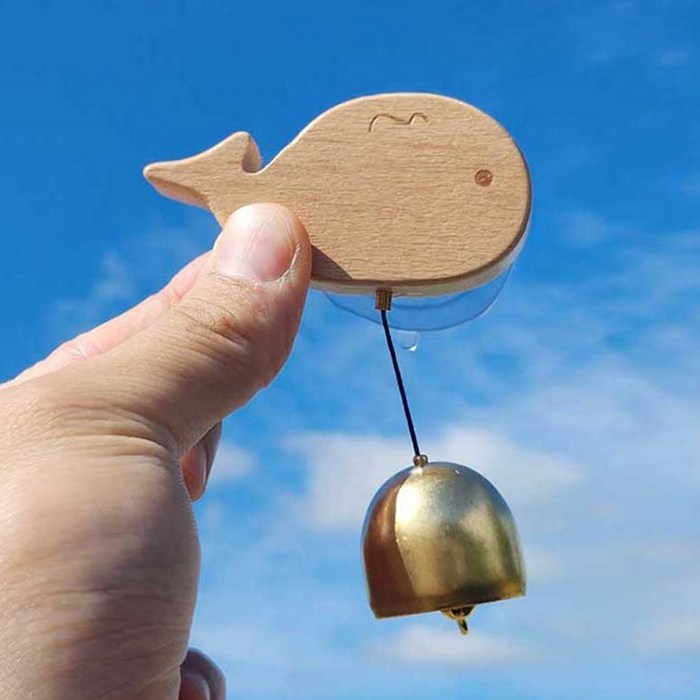 맑고 청아한 원목 강력자석 도어벨 현관문 출입문 미니종