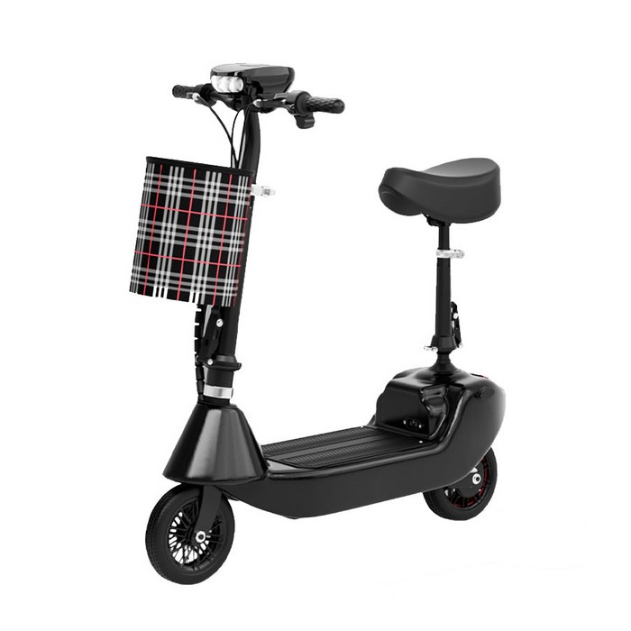 전동 킥보드 전기 충전 휴대용 퀵보드 출퇴근 소형 스피드 접이식 마트 초경량 소형, 블랙