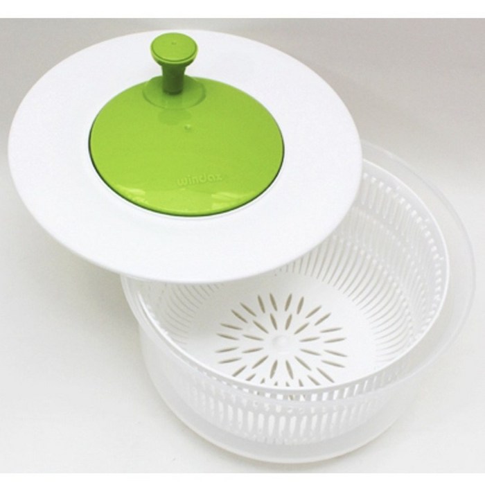 라앤온즈 6리터 물기 쫙 스피너 야채 탈수기, 화이트그린, 1개