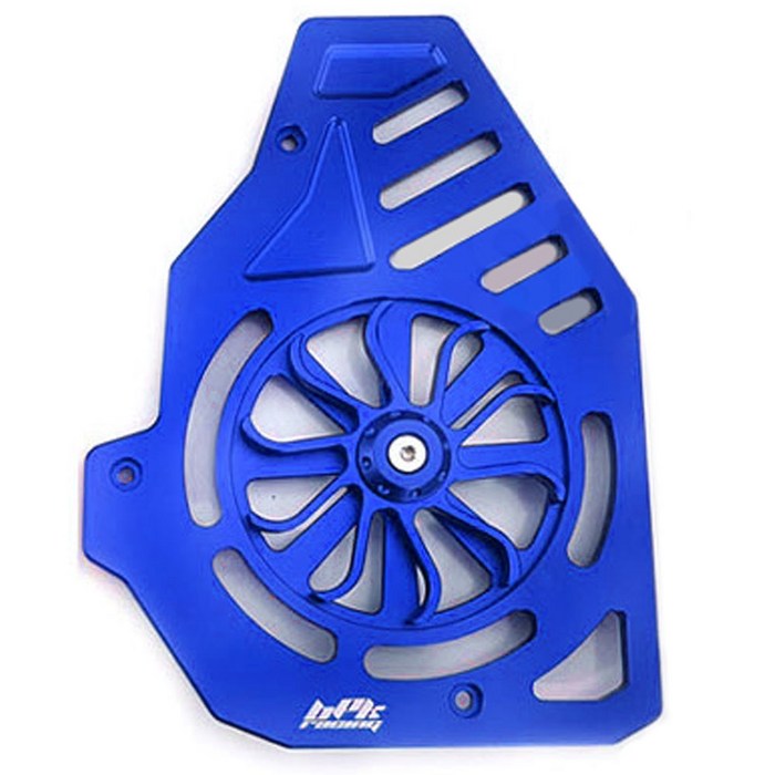 PCX 팬커버 라지에이터 휀 카바 회전 튜닝 1420년, 1세트, 블루