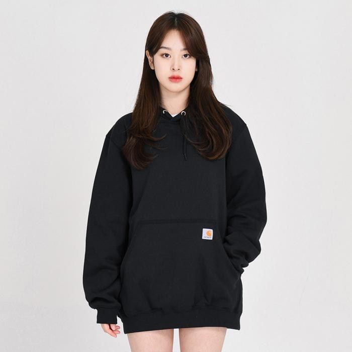 칼하트 K121 미드웨이트 후드티 BLACK