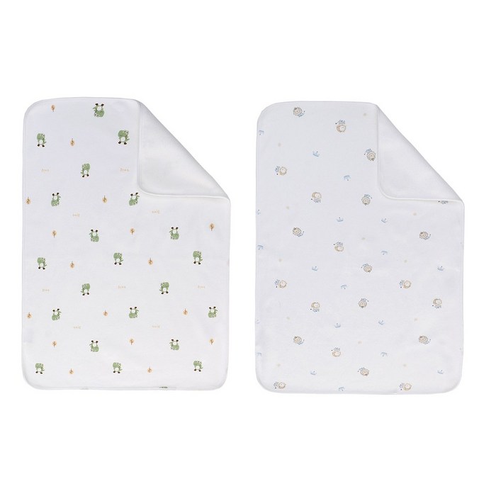 미라클 베이비 유아 방수패드 기저귀매트 2개입, 사자개구리, 1세트
