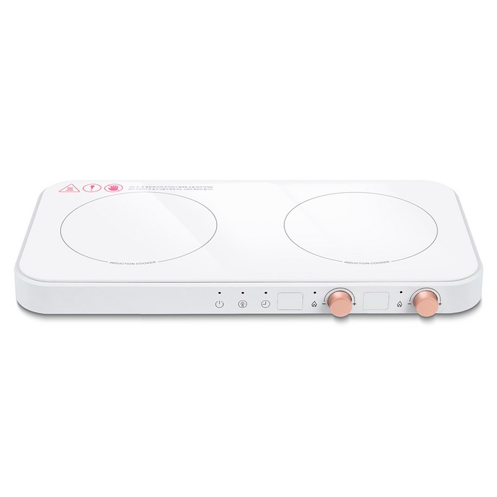 홈플래닛 2800W 슬림디자인 인덕션 전기레인지 2구 화이트