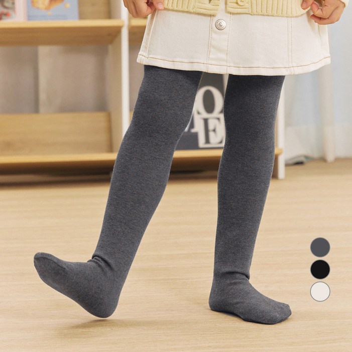 베이스알파에센셜 아동용 두툼한 기모 방한 타이즈