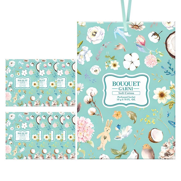 부케가르니 퍼퓸드 샤쉐 본품, 10g, 8개, 소프트코튼