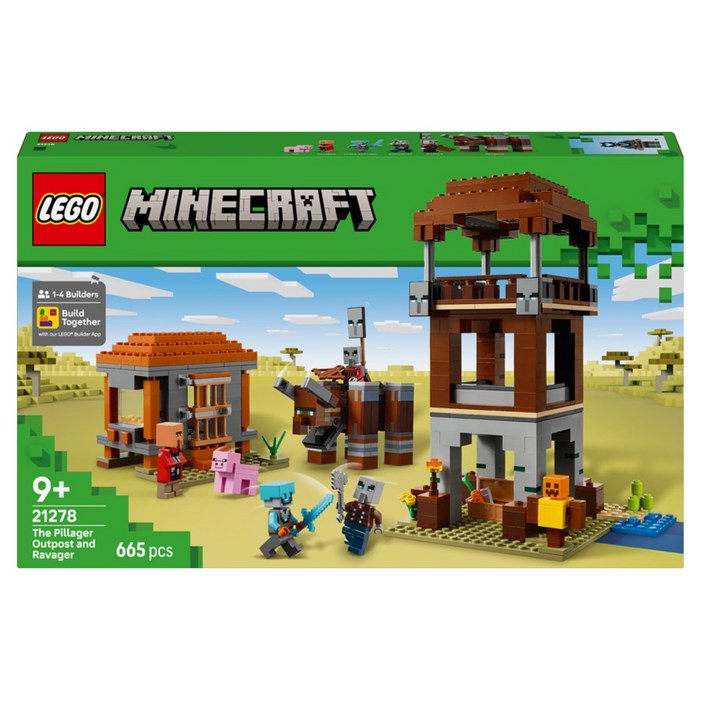 레고 마인크래프트 21278 약탈자 전초기지와 파괴수
