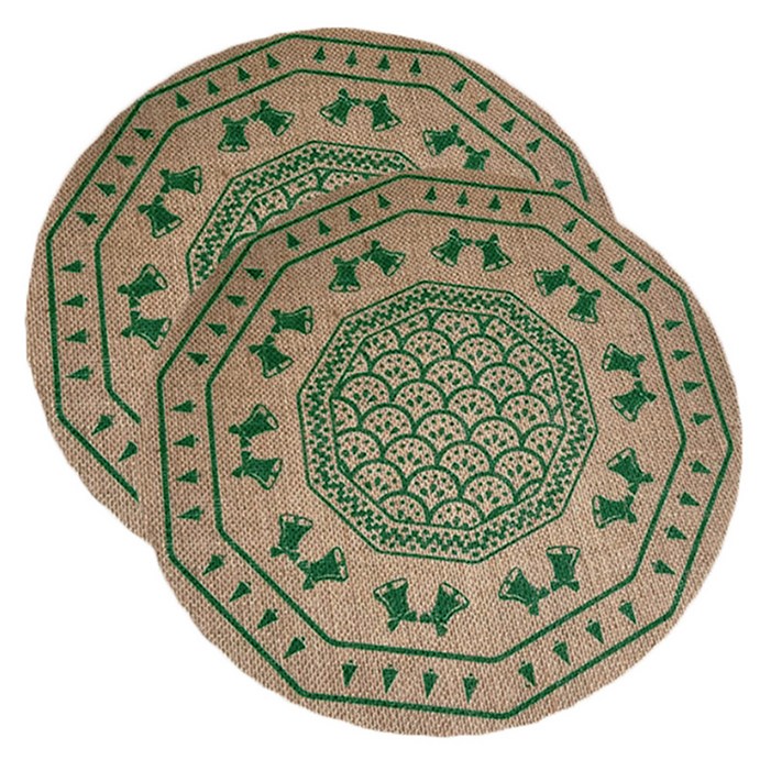 소니오 원형 크리스마스 테이블매트