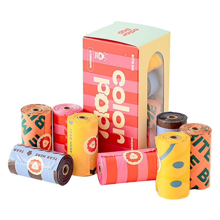 바잇미 컬러팝 풉백 배변봉투 15p