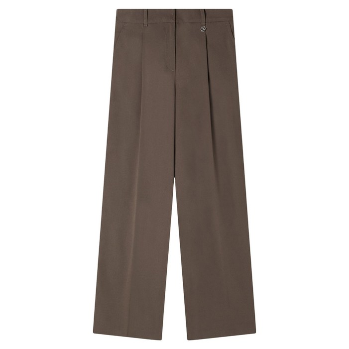 로엠 여성용 원턱 기본버전 히든밴딩 와이드 슬랙스