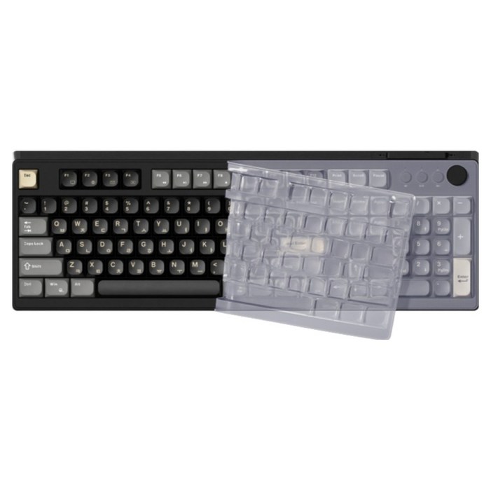 한성컴퓨터 OfficeMaster 멤브레인 저소음 키스킨 볼륨노브 LED 사무용 풀배열 유선 키보드