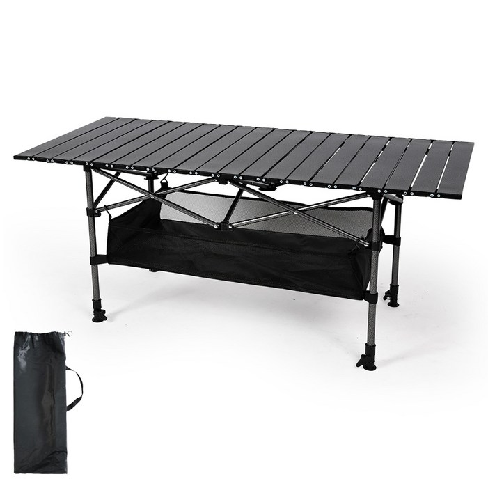 캠프빌리지 캠핑 트렉롤 높이조절 테이블, 전용 보관가방