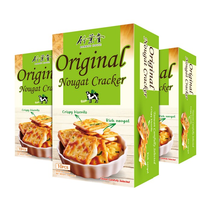 뱀부하우스 누가크래커, 140g, 3개