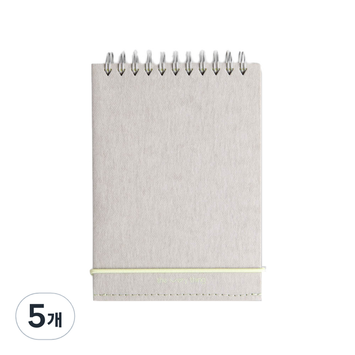 소소문구 더 베리띵 수첩 포터블, 그레이, 5개
